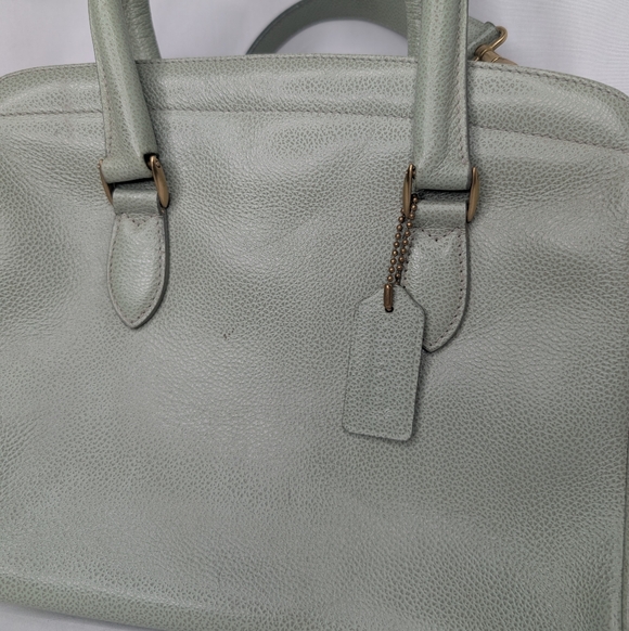 Coach Madison Vintage 4410 Mint Green Handbag Brass Hardware - Picture 2 of 9
